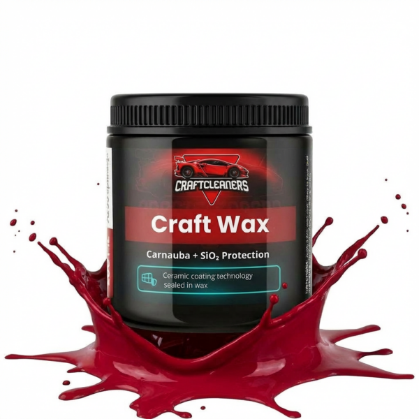 Craftcleaners Hand Wax Mousse Premium Carnauba  Silicon Dioxide (SiO₂) 200 Ml