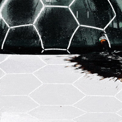 Active Shield hydrophobic beading effect — water rolling off treated paint