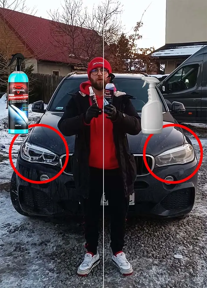 Diamond Glass na reflektorze